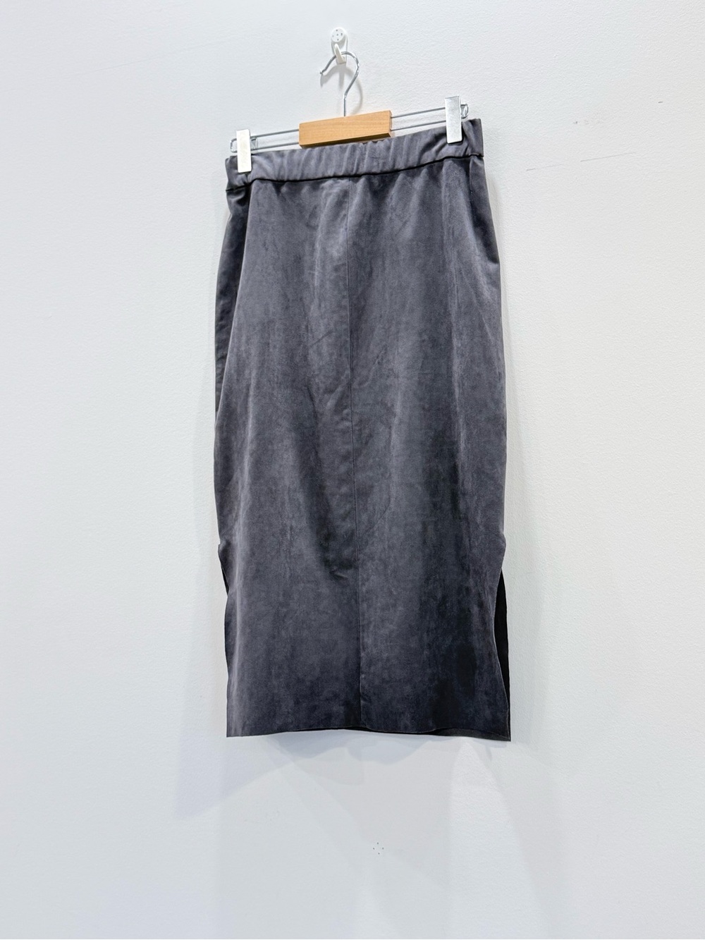 Wilfred Charcoal Midi Pencil Skirt